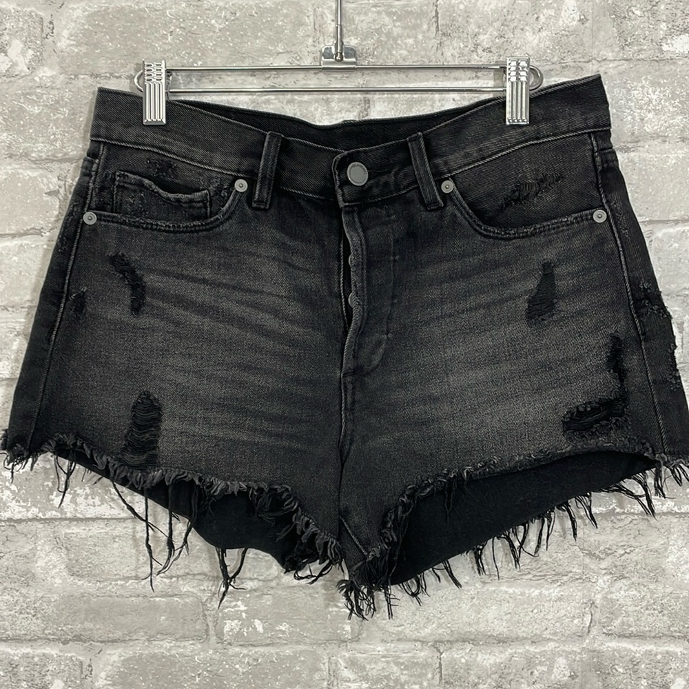 BLANKNYC Distressed Button Fly Shorts